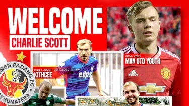 Mengerikan! Semen Padang Gaet Eks Manchester United Charlie Scott untuk Liga 1 2024-2025