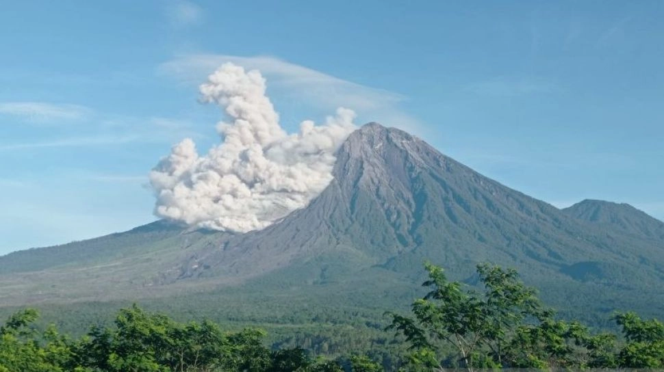 Waspada! Gunung Semeru Alami 20 Kali Gempa Guguran hingga 28 Kali Erupsi