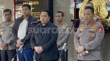 Datangi Mabes Polri, Erick Thohir Minta Jenderal Listyo Sigit Kawal Ketat Piala Presiden 2024