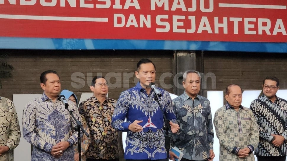 Ngobrol Singkat Bareng Bamsoet dkk di Markas Demokrat, AHY Ungkap Masalah Ini