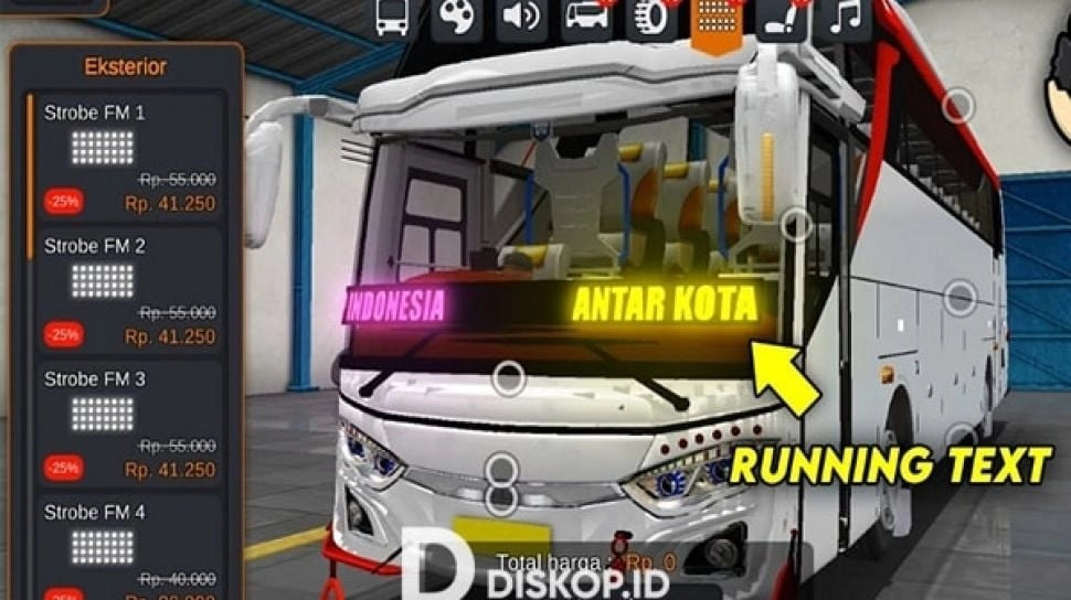 13 Link Download Mod BUSSID Full Strobo dan Lampu Kolong, Ada HDD Murni Jaya