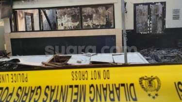 Pos Polisi Bintaro Tangsel Terbakar, Terdengar Suara Ledakan Sebelum Api Berkobar