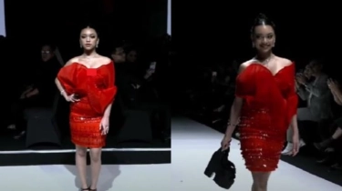 High Heels Kebesaran, Ini Penyebab Naura Ayu Jatuh di Catwalk JF3!