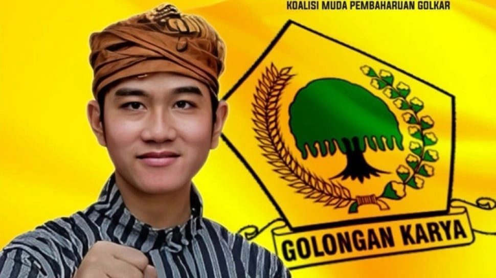 Beredar Poster Dukungan Gibran Rakabuming Jadi Ketum Golkar