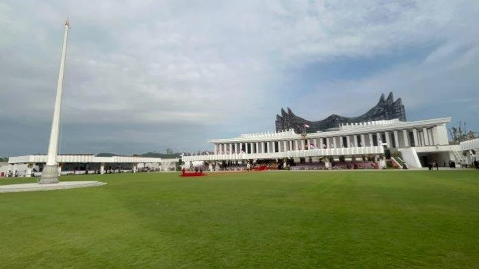 Begini Suasana Jelang Upacara HUT ke-79 RI di IKN