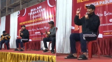 Duta Sheila on 7 Nyanyi di Malam Tirakatan Desa, Hibur Warga Padukuhan Manukan Sleman