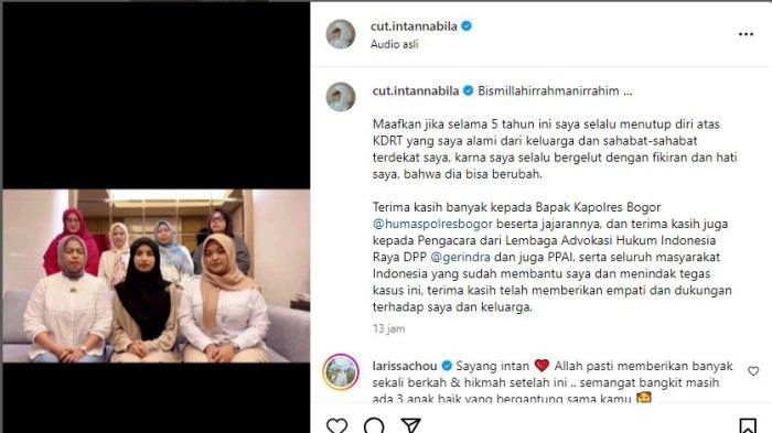 Cut Intan Nabila Tegas Laporan KDRT terhadap Armor Toreador Masih Berjalan Sesuai Prosedur Hukum