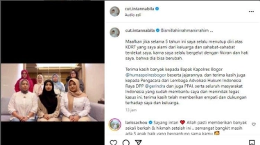 Cut Intan Nabila Tegas Laporan KDRT terhadap Armor Toreador Masih Berjalan Sesuai Prosedur Hukum