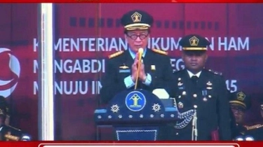 Direshuffle Jokowi, Ini Kata-kata Terakhir Yasonna saat Pimpin Upacara Hari Pengayoman