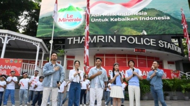 Pecah! Masyarakat Nyanyi Bareng Lagu Nasional Hasil Kolaborasi Le Minerale di Perayaan HUT ke-79 RI
