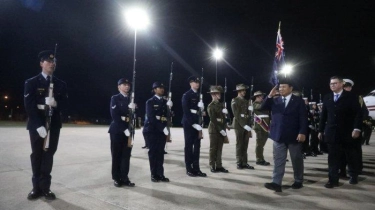 Tiba di Pangkalan Udara Canberra, Prabowo Dijadwalkan Temui PM Australia
