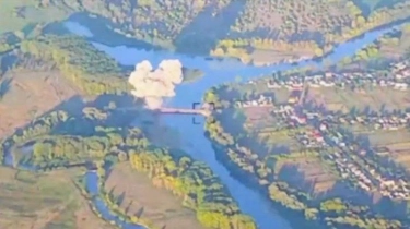 Ukraina Hancurkan Jembatan Kedua di Atas Sungai Seym, Kursk, Rusia