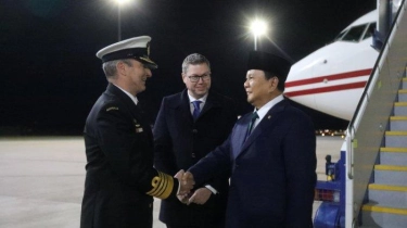 Jajar Kehormatan Sambut Kedatangan Menhan Prabowo di Canberra