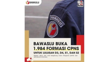 Pendaftaran CPNS 2024 Dibuka Hari Ini, Bawaslu Buka 1.984 Formasi, Ini Rincian Gajinya