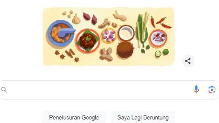 Google Doodle Hari Ini Tampilkan Rendang, Makanan Terenak Nomor 1 di Dunia