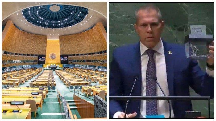 Setelah Pertunjukan Robek Piagam PBB, Dubes Israel Kini Minta Gedung PBB Ditutup