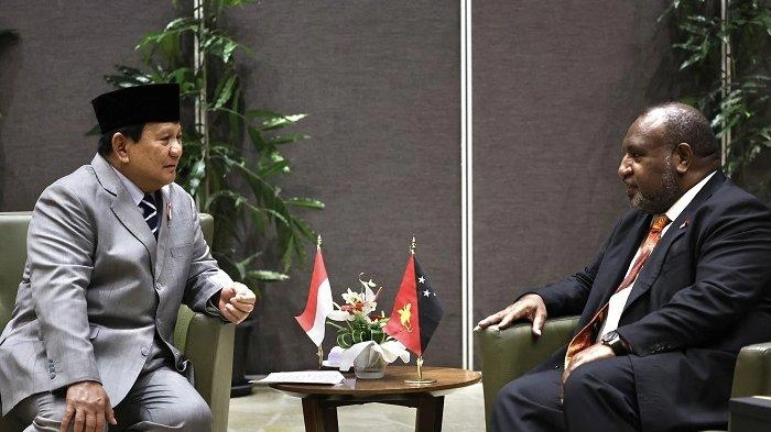 Tepati Janjinya, Prabowo Kunjungi Perdana Menteri James Marape Di Papua Nugini