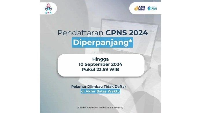 Pendaftaran CPNS 2024 Ditutup 10 September, Ini Penyebab Tidak Lolos Seleksi Administrasi