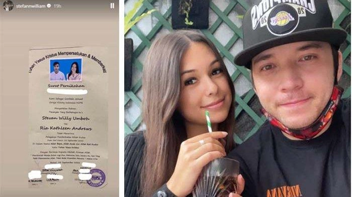 Stefan William dan Ria Andrews Sudah Menikah Sejak 2022, Ini Alasan Baru Dipublikasi