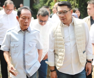 Kunjungi Sutiyoso, Ridwan Kamil: Beliau Warga Saya Pas jadi Gubernur Jawa Barat