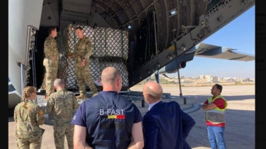 Belgia Mengirimkan 511 Tenda ke Gaza, Diangkut dengan Pesawat Belgium Defence A400M