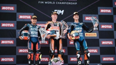 Kakak Beradik Galang Hendra dan Aldi Satya Asal Yogyakarta Naik Podium World Supersport 300 Prancis