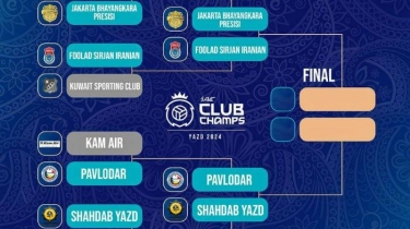 Jadwal Semifinal AVC Club Championship 2024: Bhayangkara Presisi Ukir Sejarah, Butuh 1 Kemenangan