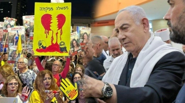Para Pemukim di Israel Kembali Berunjuk Rasa, Keluarga Sandera Kembali Blokir Jalan Utama Tel Aviv