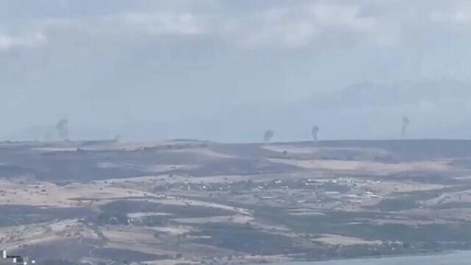Guyuran 55 Roket Hizbullah Bakar Kota Safed, Israel Balas Serang Lebanon Selatan