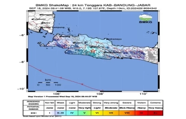 Gempa M 5,0 Guncang Bandung Pagi Ini, Tidak Berpotensi Tsunami