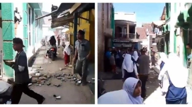 Gempa Bandung, Dinding Bangunan Pesantren di Kertasari Retak, Plesteran Mengelupas, Bata Berserakan