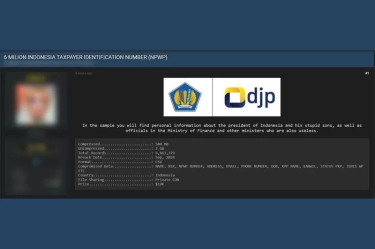 Dugaan 6 Juta Data NPWP Diperjualbelikan Bjorka, Anak Buah Sri Mulyani Turun Tangan Lakukan Pendalaman