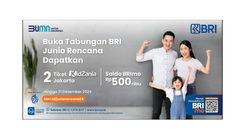 Saatnya Menabung, Buka Tabungan BRI Junio Rencana untuk Anak Bisa Dapat Hadiah Menarik dari BRI