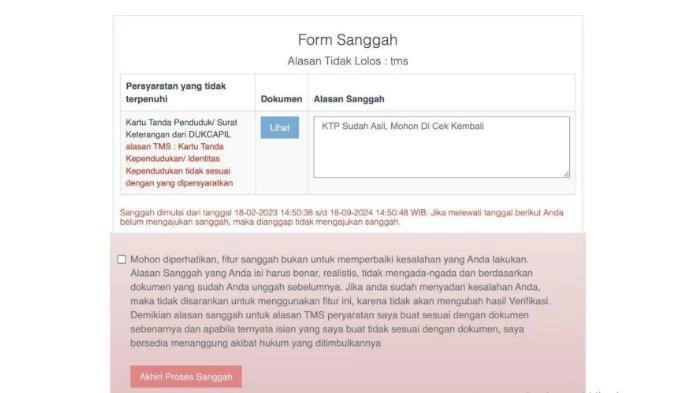 15 Contoh Kalimat Sanggah bagi Pelamar TMS Hasil Seleksi Administrasi CPNS 2024 