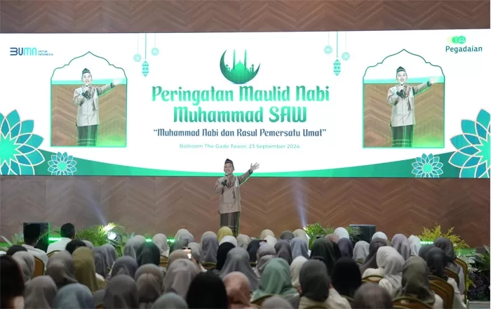 Insan Pegadaian Peringati Maulid Nabi Bersama Ustadz Maulana dan Sabyan Gambus