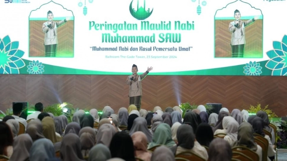 Insan Pegadaian Peringati Maulid Nabi Bersama Ustaz Maulana dan Sabyan Gambus