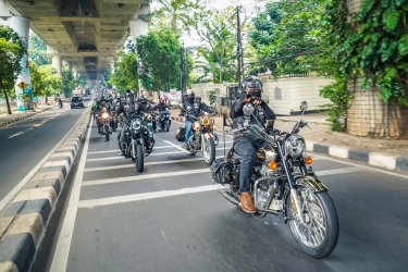 Penggemar Sepeda Motor India Kumpul Pecahkan Rekor Muri, Lakukan One Ride Terbanyak dari 8 Kota di Indonesia
