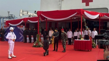 Presiden Jokowi Anugerahkan Tanda Kehormatan Samkaryanugraha ke Satuan Kapal Selam KRI Nanggala 402
