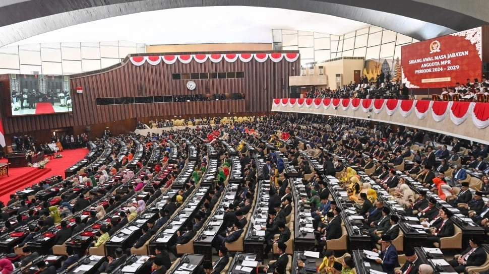 580 Anggota DPR dan 152 Anggota DPD Resmi Dilantik, Ini Sumpahnya