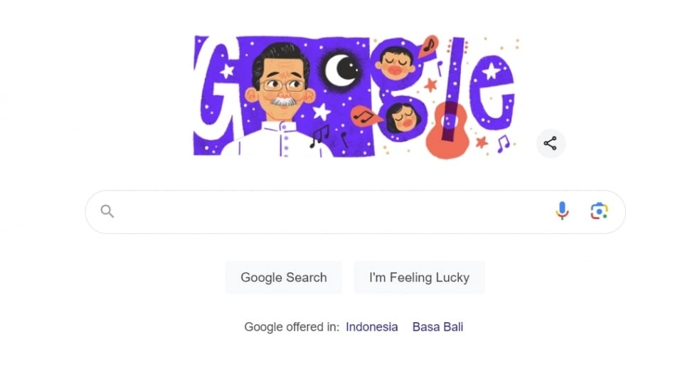 Google Doodle Kenang AT Mahmud, Ini Deretan Lagu Anak Populernya