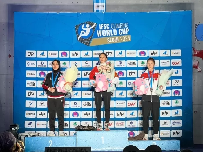 Veddriq Leonardo Terpeleset, Indonesia Sabet 2 Medali dari Piala Dunia Panjat Tebing di Korea