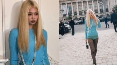 Jennie BLACKPINK Memukau di Paris Fashion Week dengan Rambut Blonde dan Gaya lkon 60-an yang Khas