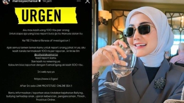 Laporkan Penyebar Fitnah ke FBI, Marissya Icha Bagikan Uang Rp100 Ribu untuk Warganet yang Andil