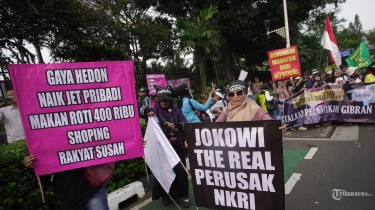 1.929 Personel Gabungan Amankan Aksi 'Adili 10 Tahun Dosa Kepemimpinan Jokowi' di Istana Merdeka