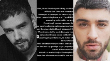 Tulis Pesan Menyentuh, Zayn Malik Ungkap Peran Liam Payne Temani Masa-Masa Sulitnya: Kamu Bijaksana