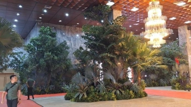 Menilik Dekorasi Lokasi Pelantikan Prabowo-Gibran di Gedung Nusantara Jakarta, Kental Nuansa Hijau
