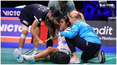 PBSI Beberkan Kronologi Cedera Gregoria Mariska Tunjung di Semifinal Denmark Open 2024