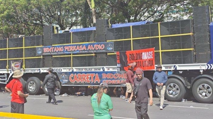 10 Truk Sound Horeg Getarkan Kawasan Sudirman Jakarta
