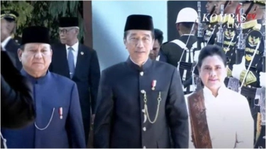 Kaesang, Bobby dan Kahiyang Disoraki saat Pelantikan Prabowo Jadi Presiden RI