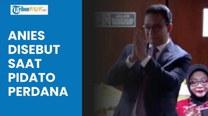 Video Momen Pidato Perdana Prabowo Subianto sebagai Presiden, Sapa Anies Baswedan dan Cak Imin
